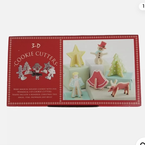 Nordic Ware 3D Cookie Cutters Stand Up Christmas Cookies - Picture 1 of 7